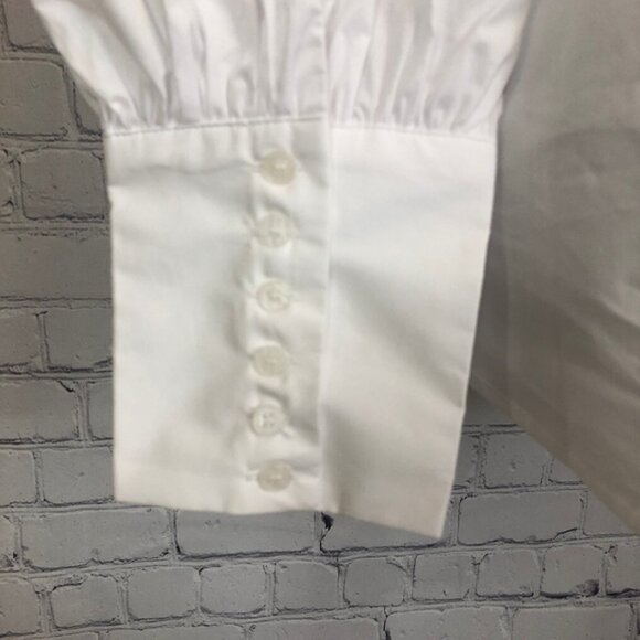 NWT Hyacinth House White Buttondown Vail Blouse Size M 100% Cotton - Picture 4 of 9